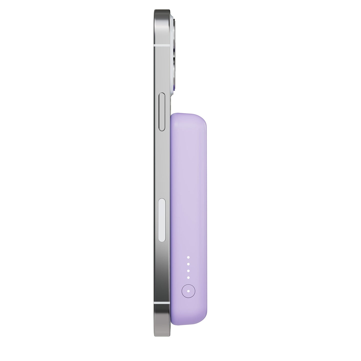 BELKIN BoostCharge Magnetic Wireless Power Bank 5K + Stand - Purple