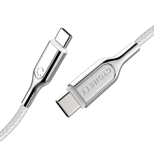CYGNETT Armoured USB-C to USB-C 2.0 Cable 1m - White