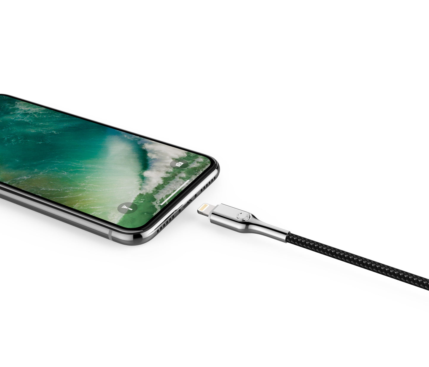 CYGNETT Armoured Lightning to USB-C Cable 2M - Black