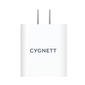 CYGNETT PowerPlus 38W Dual Port (20W USB-C + 18W USB-A) Wall Charger - White