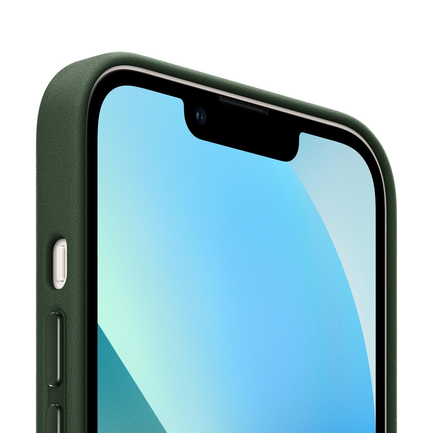 iPhone 13 mini Leather Case with MagSafe - Sequoia Green