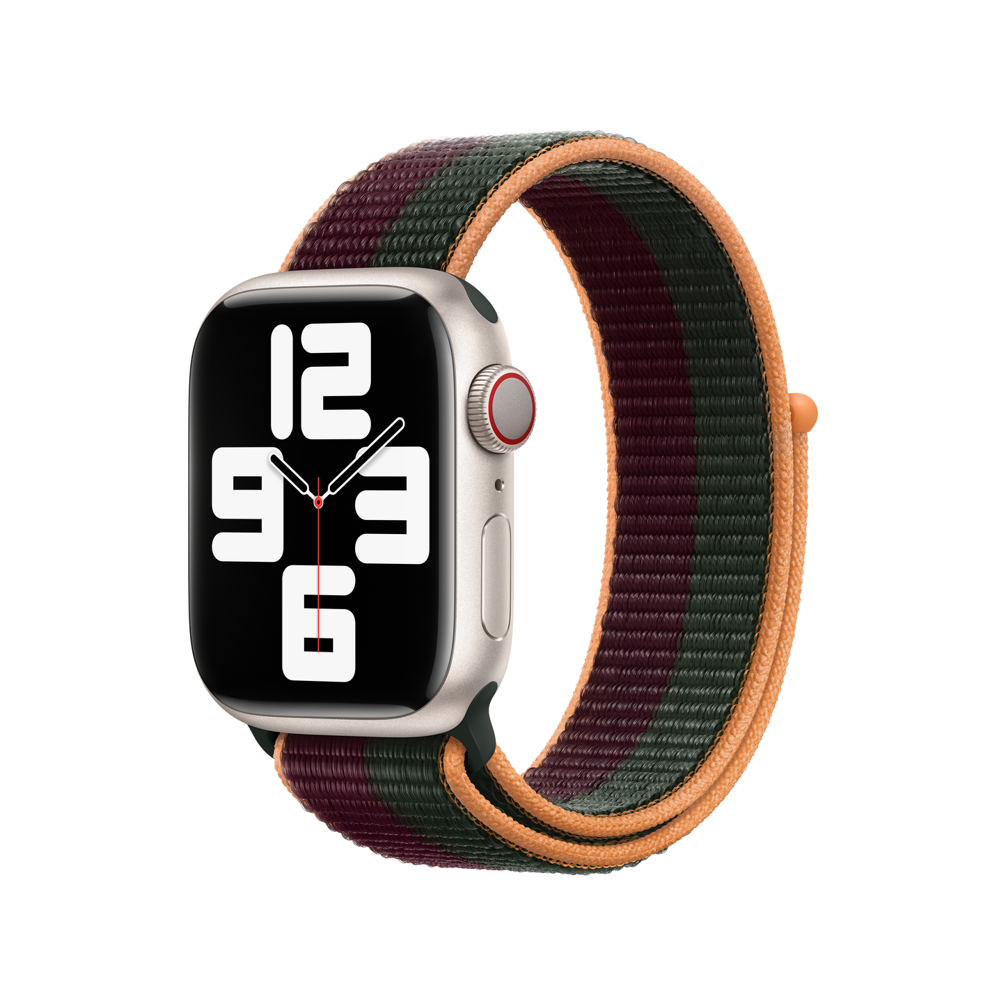 41mm Dark Cherry/Forest Green Sport Loop - Regular
