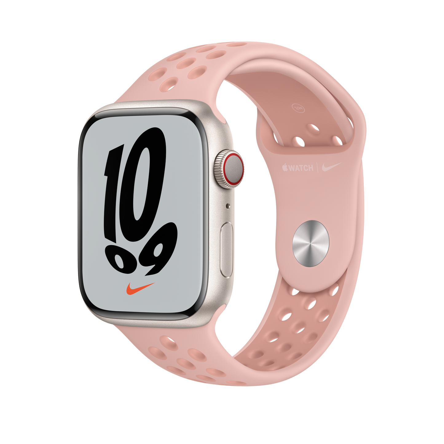 45mm Pink Oxford/Rose Whisper Nike Sport Band - Regular