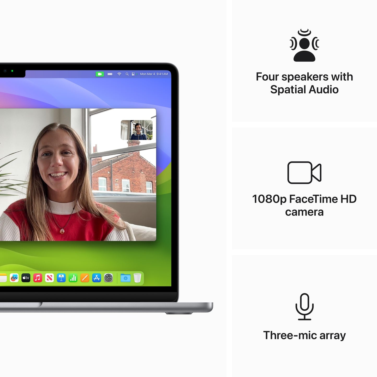 13-inch MacBook Air: Apple M3 chip with 8‑core CPU and 8‑core GPU, 256GB SSD - Space Gray