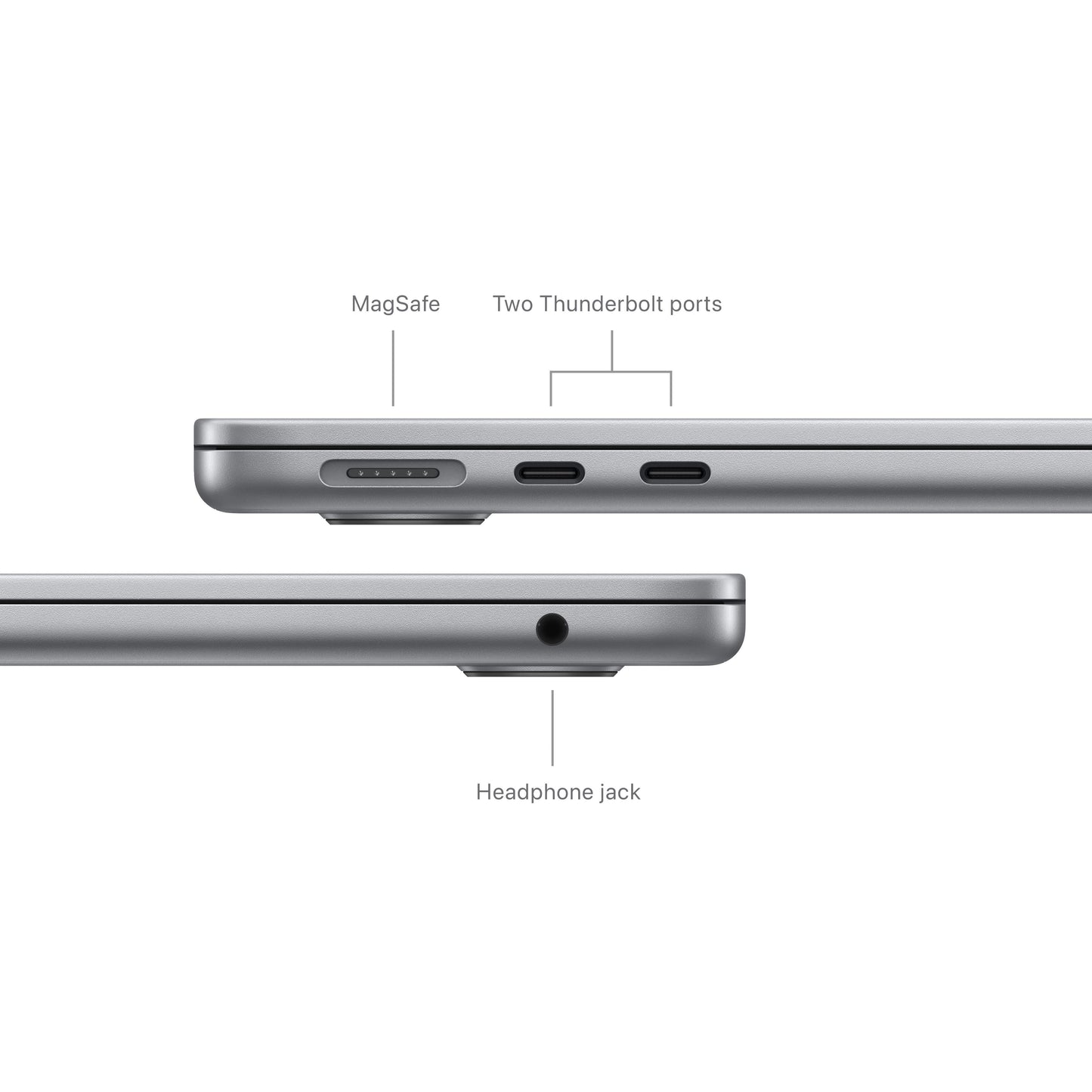 13-inch MacBook Air: Apple M3 chip with 8‑core CPU and 8‑core GPU, 256GB SSD - Space Gray