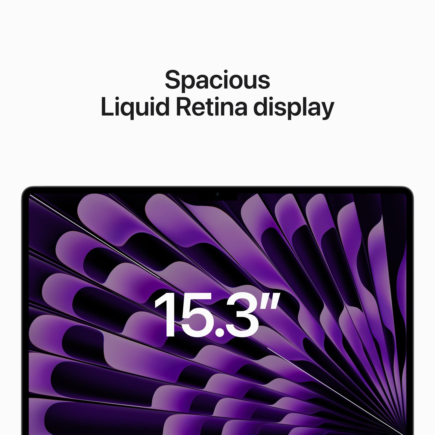 15-inch MacBook Air: Apple M2 chip with 8‑core CPU and 10‑core GPU, 256GB SSD - Space Gray