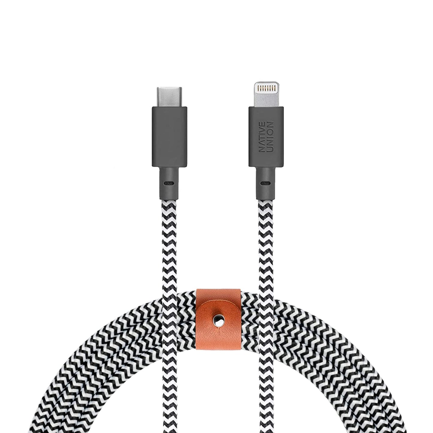 NATIVE UNION Braided USB-C to Lightning Belt Cable 1.2m - Zebra