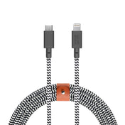 NATIVE UNION Braided USB-C to Lightning Belt Cable 1.2m - Zebra