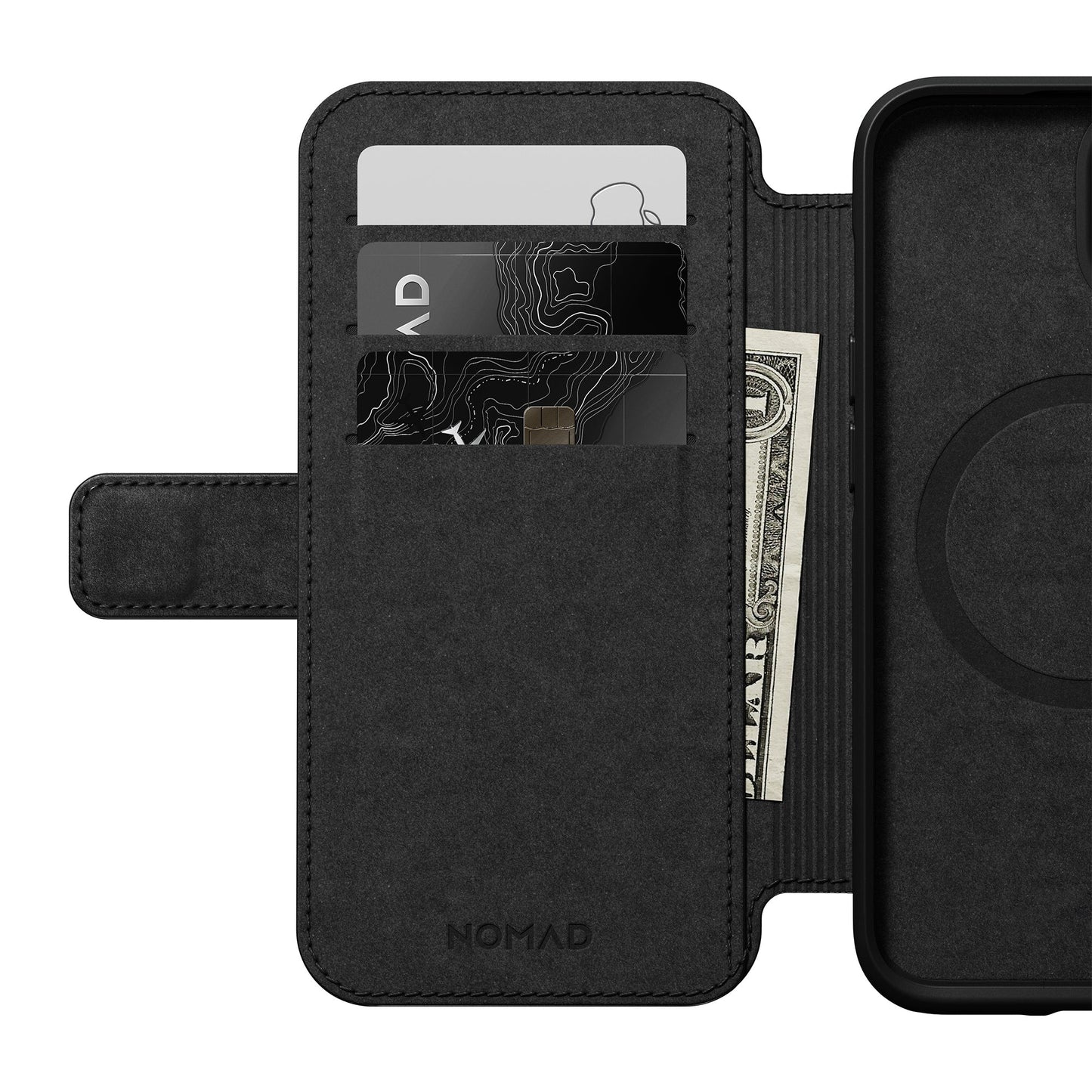 NOMAD Modern Leather Folio/Nomad for iPhone 14 - Black