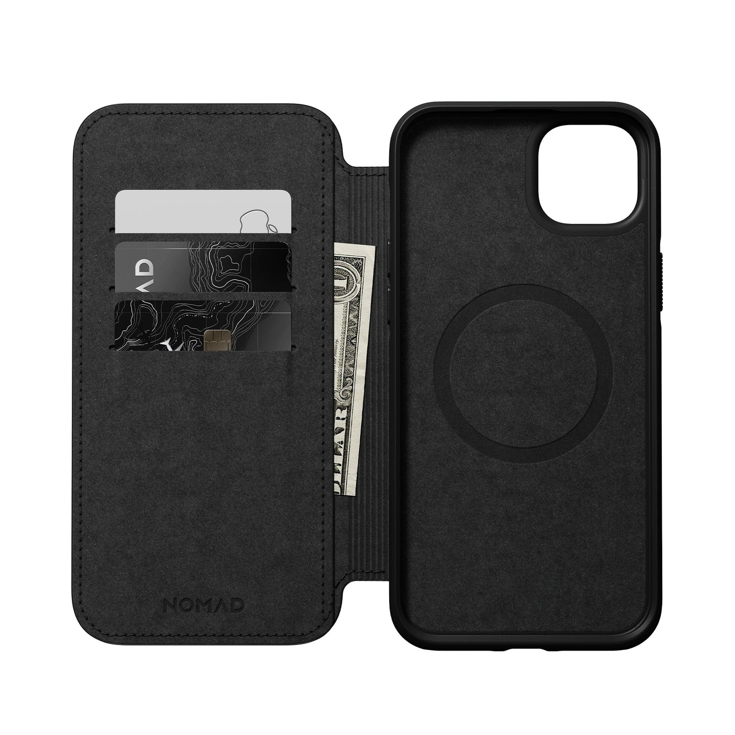 NOMAD Modern Leather Folio/Nomad for iPhone 14 Plus - Black