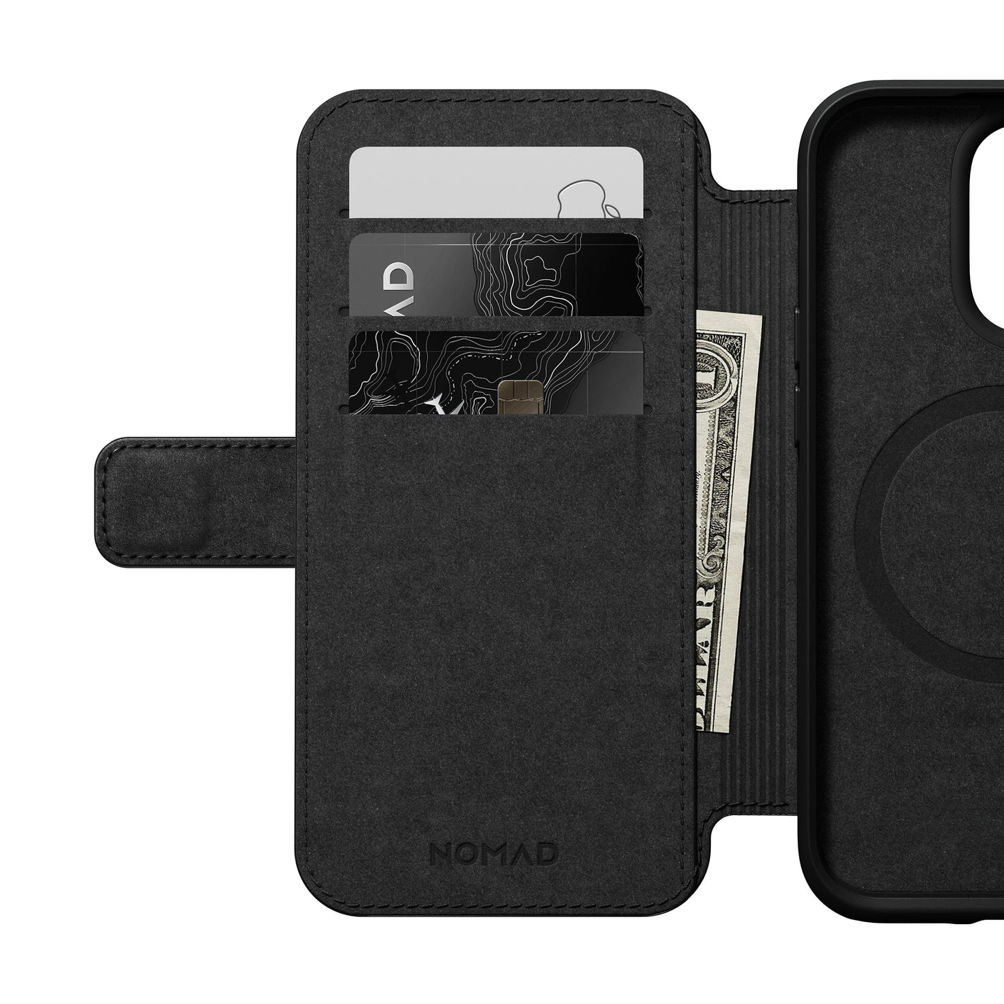 NOMAD Modern Leather Folio/Nomad for iPhone 14 Pro - Black