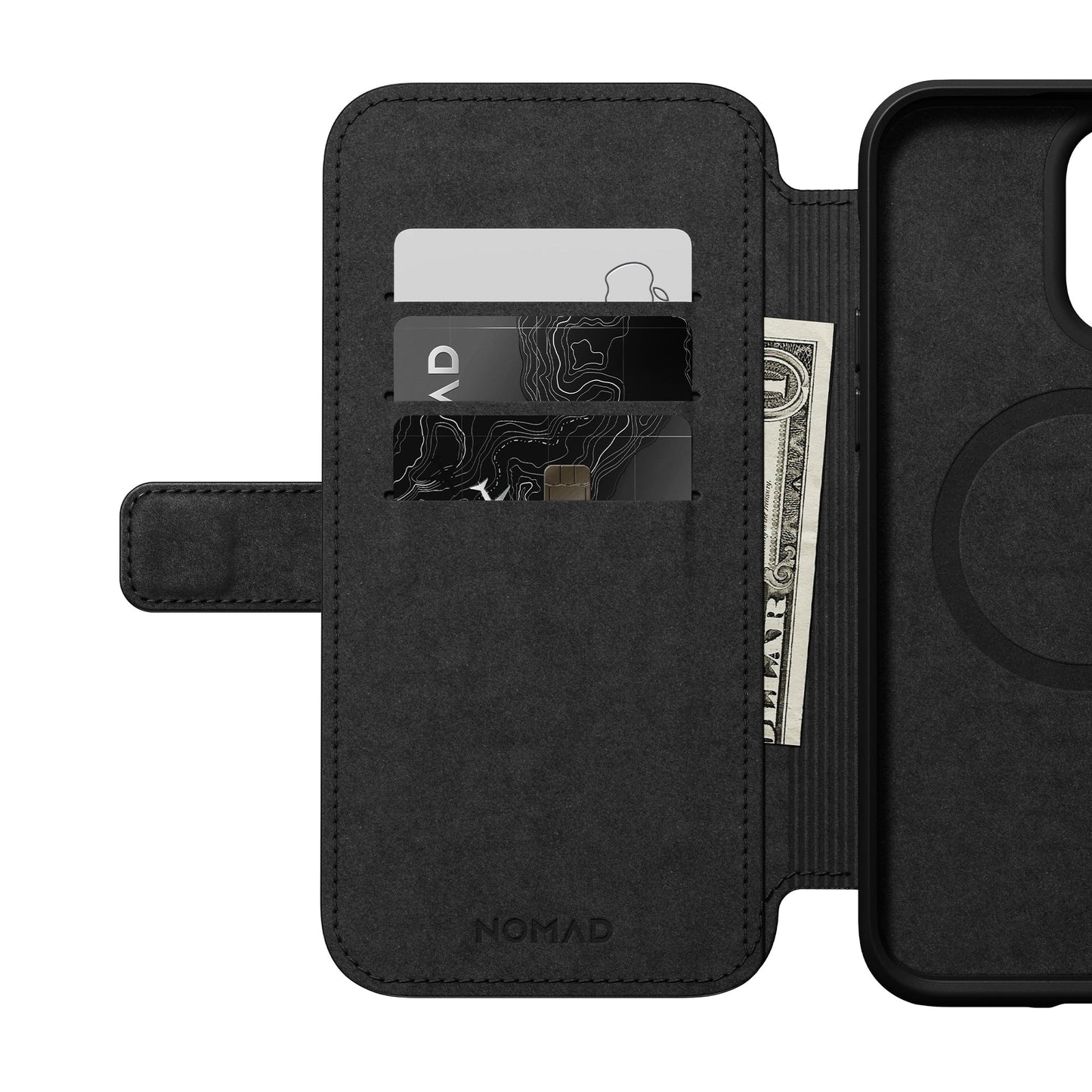 NOMAD Modern Leather Folio/Nomad for iPhone 14 Pro Max - Black