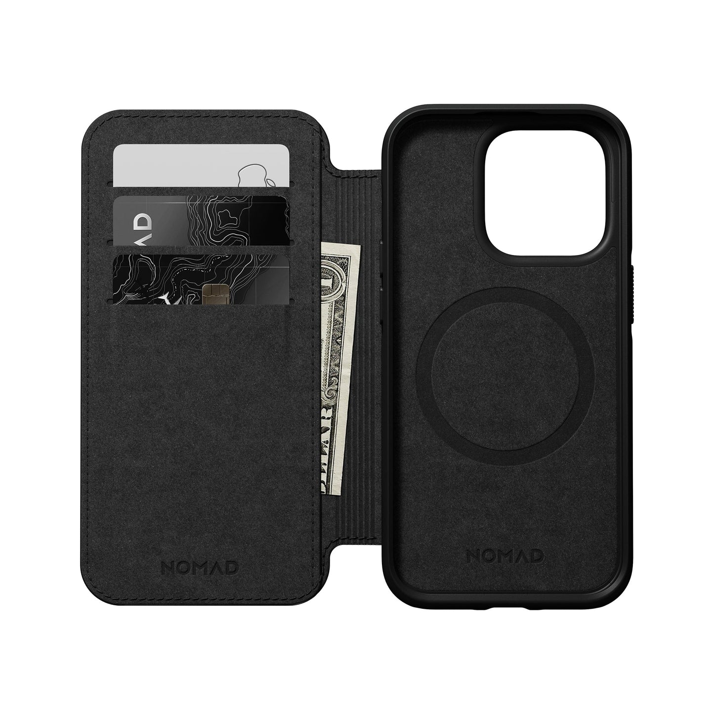NOMAD Modern Leather Folio/Nomad for iPhone 14 Pro - Brown