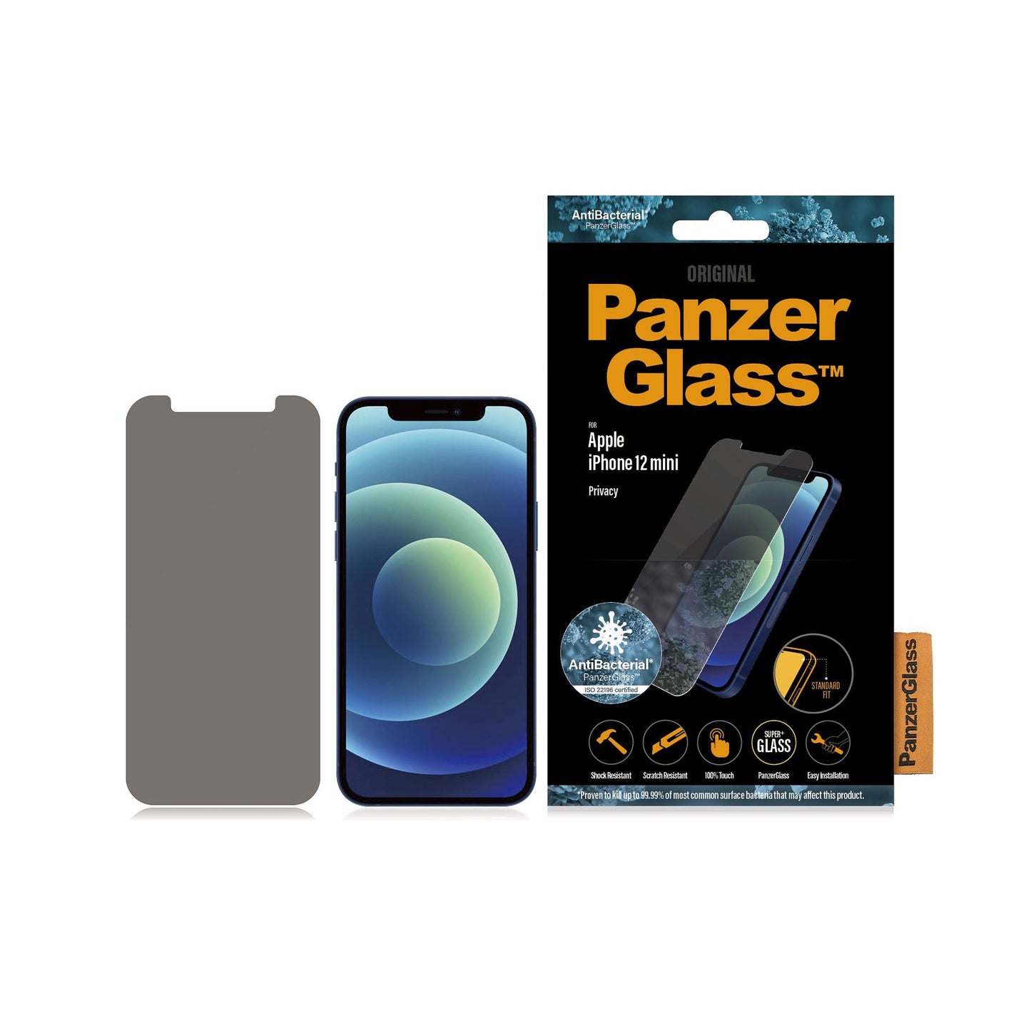 PANZERGLASS Standard Fit for iPhone 12 mini - Privacy