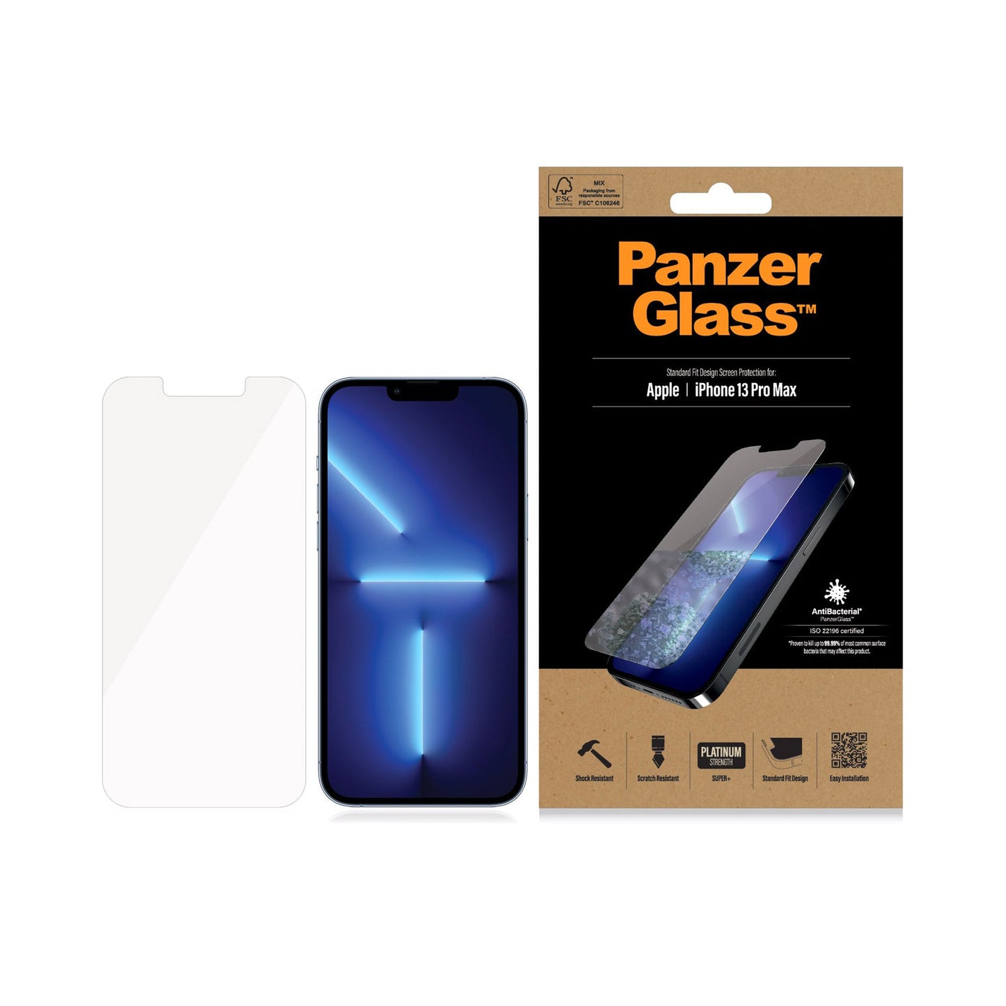 PANZERGLASS Standard Fit for iPhone 13 Pro Max - Clear