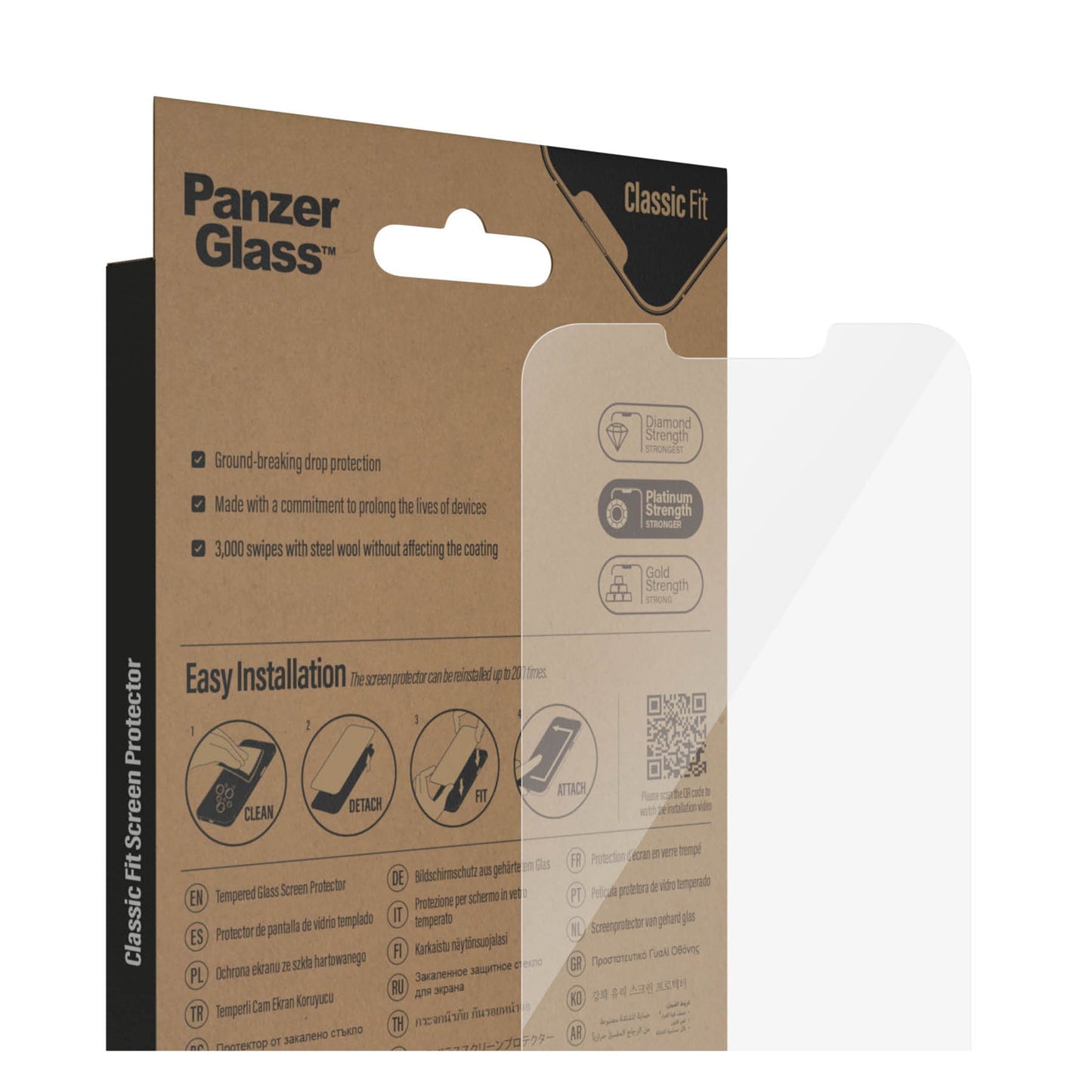 PANZERGLASS Classic Fit for iPhone 14 Plus - Clear