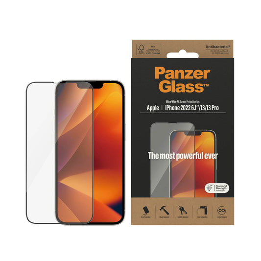 PANZERGLASS Ultra-Wide Fit for iPhone 14 - Clear