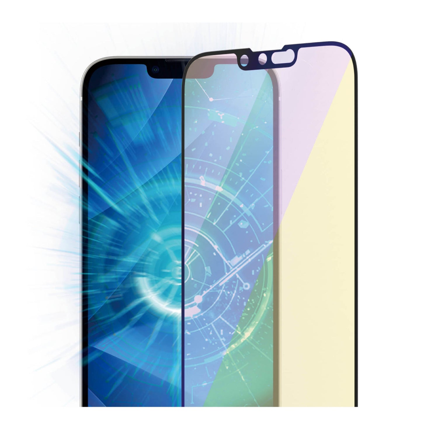 PANZERGLASS Ultra-Wide Fit Anti-Bluelight (wA) for iPhone 14 Plus - Clear