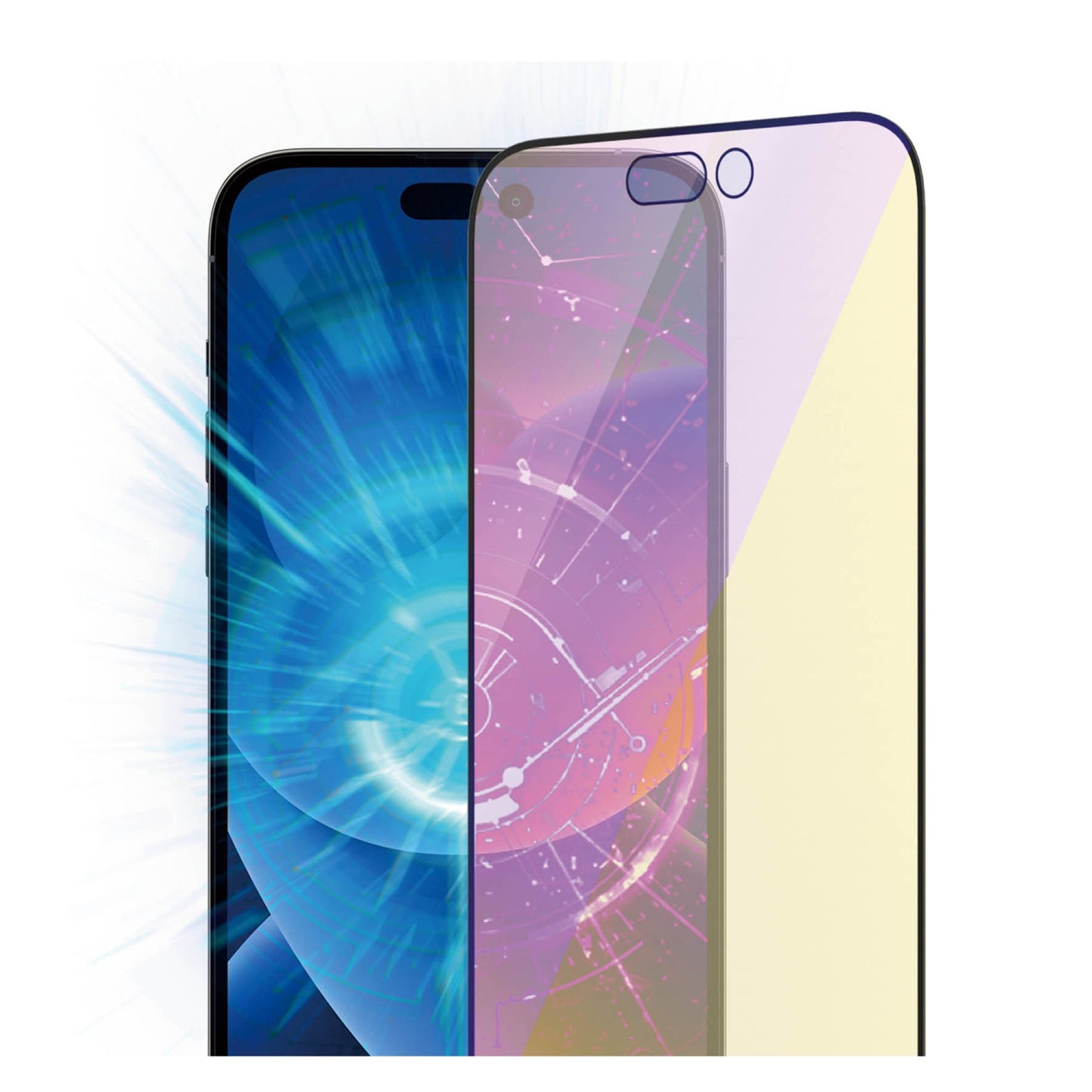 PANZERGLASS Ultra-Wide Fit Anti-Bluelight (wA) for iPhone 14 Pro Max - Clear