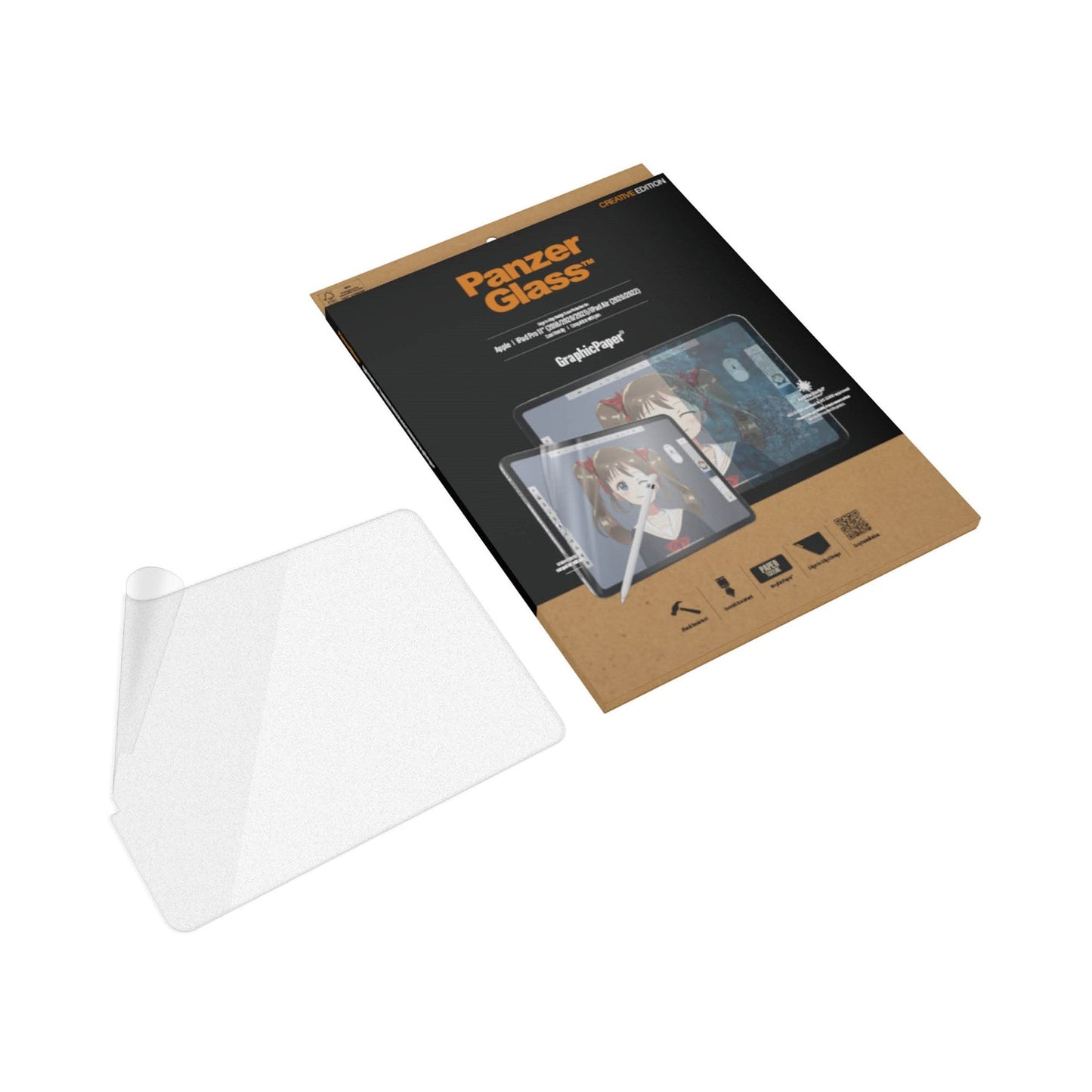 PANZERGLASS GraphicPaper for iPad Pro 11 1st-4th Gen (2018-2022)/iPadAir 4th-5thGen(2020-2022)-Clear