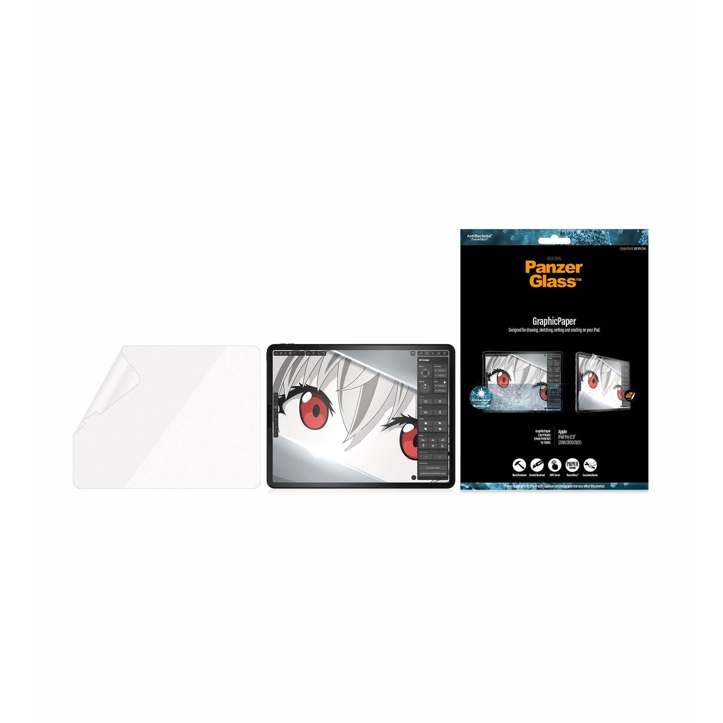PANZERGLASS GraphicPaper for iPad Pro 12.9 3rd-6th Gen (2018-2022) - Clear