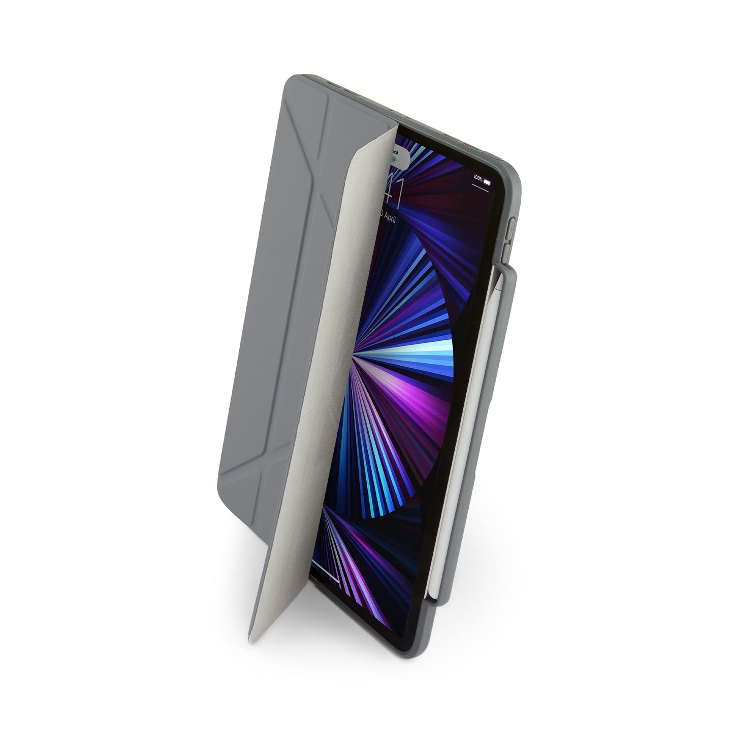 PIPETTO Origami No3 Pencil Case for iPad Pro 11 1st-4th Gen (2018-2022) - Dark Grey