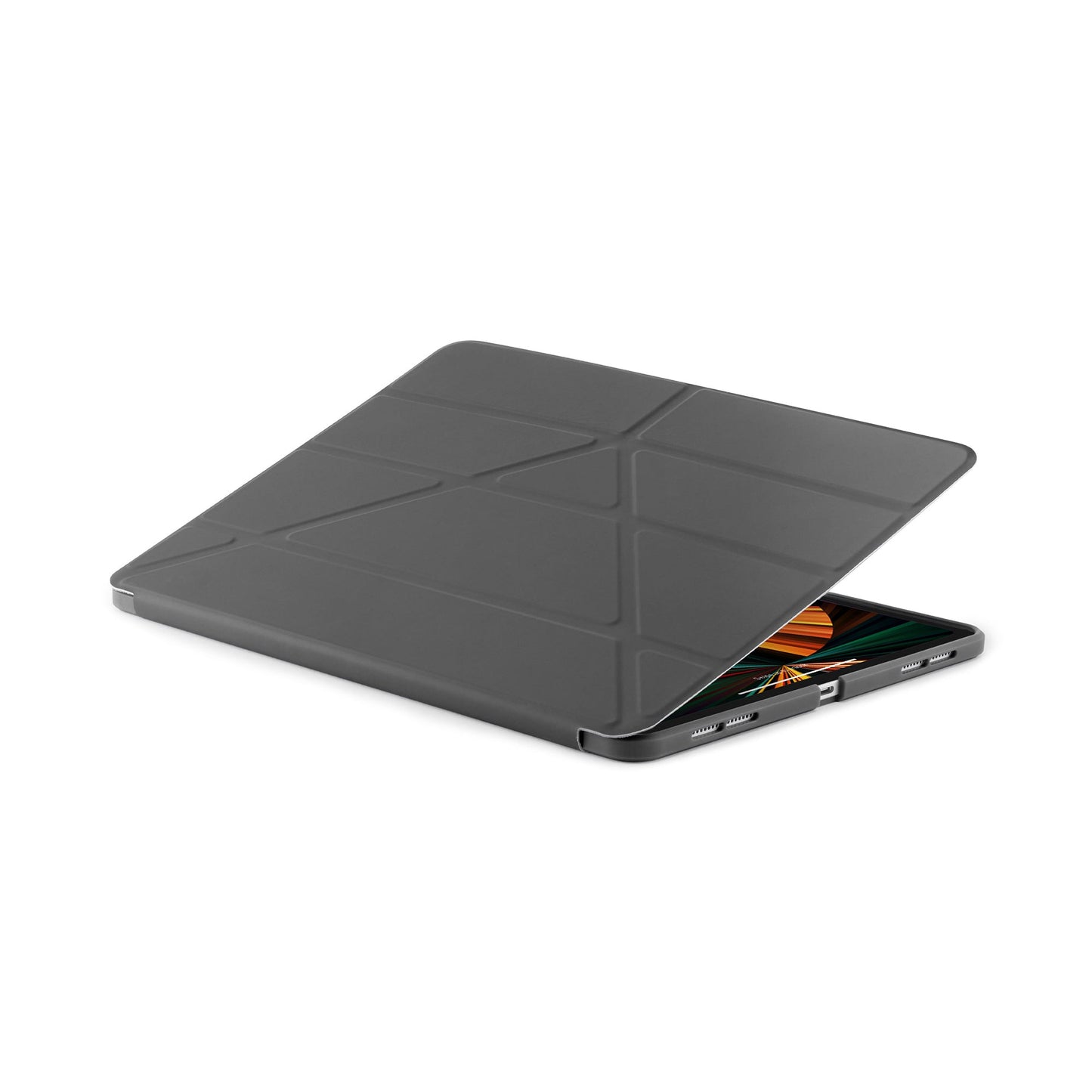 PIPETTO Origami No1 Case for iPad Pro 12.9 3rd-6th Gen (2018-2022) - Dark Grey