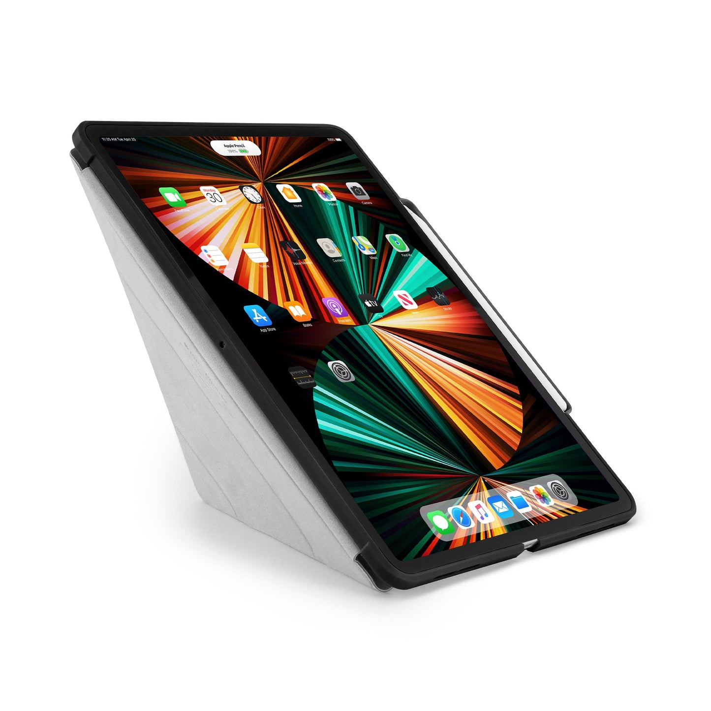 PIPETTO Origami No3 Case for iPad Pro 12.9 3rd-6th Gen (2018-2022) - Black