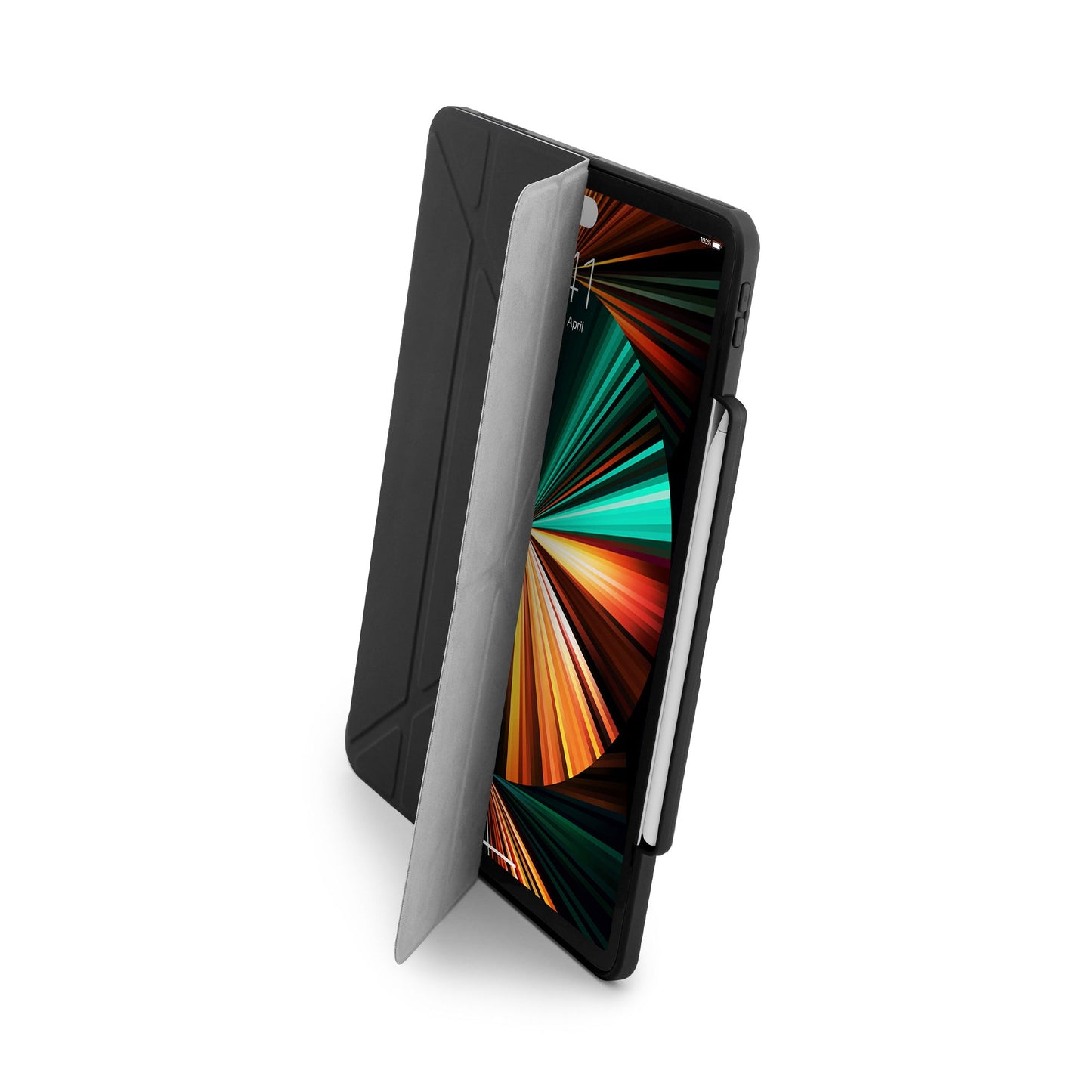 PIPETTO Origami No3 Case for iPad Pro 12.9 3rd-6th Gen (2018-2022) - Black