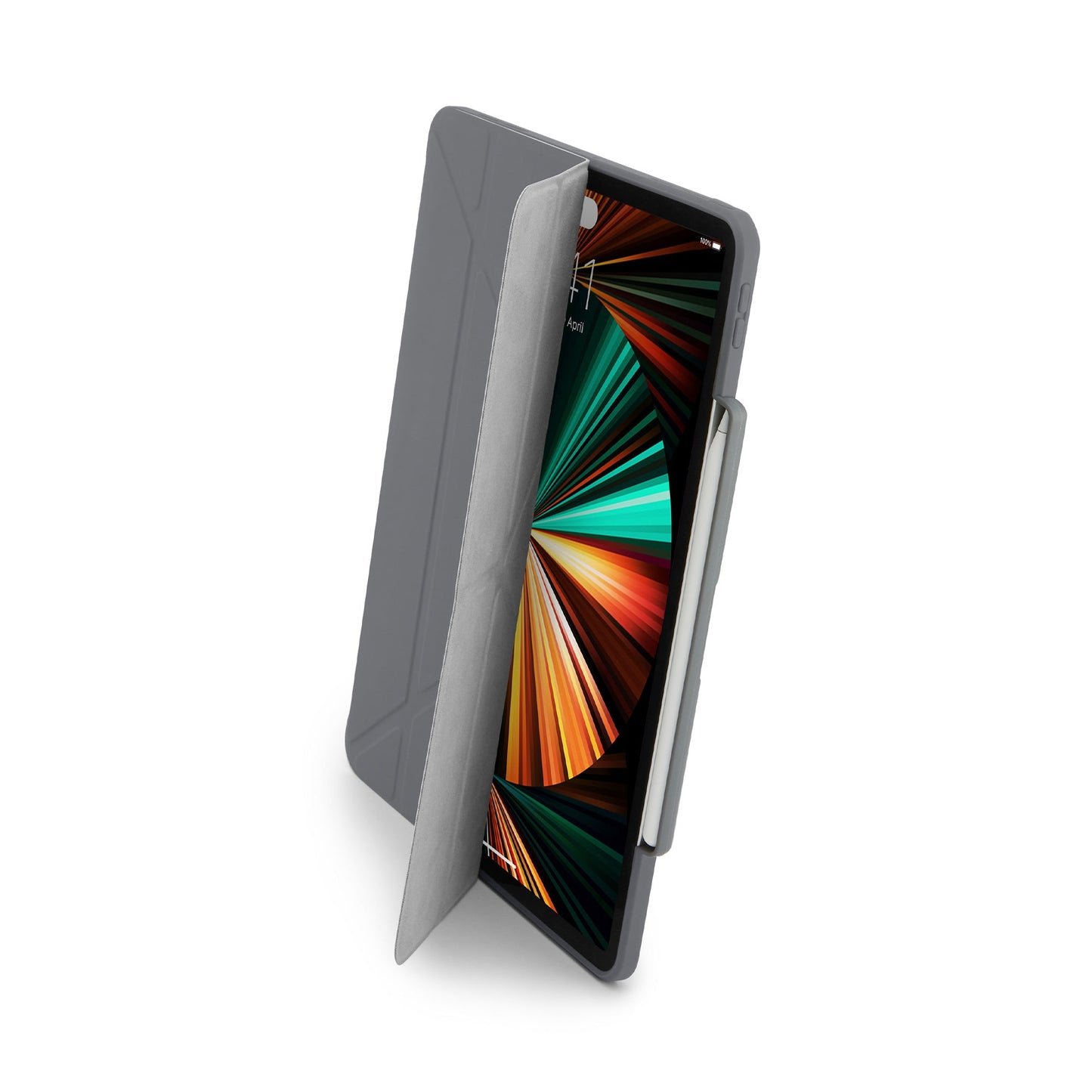PIPETTO Origami No3 Case for iPad Pro 12.9 3rd-6th Gen (2018-2022) - Dark Grey
