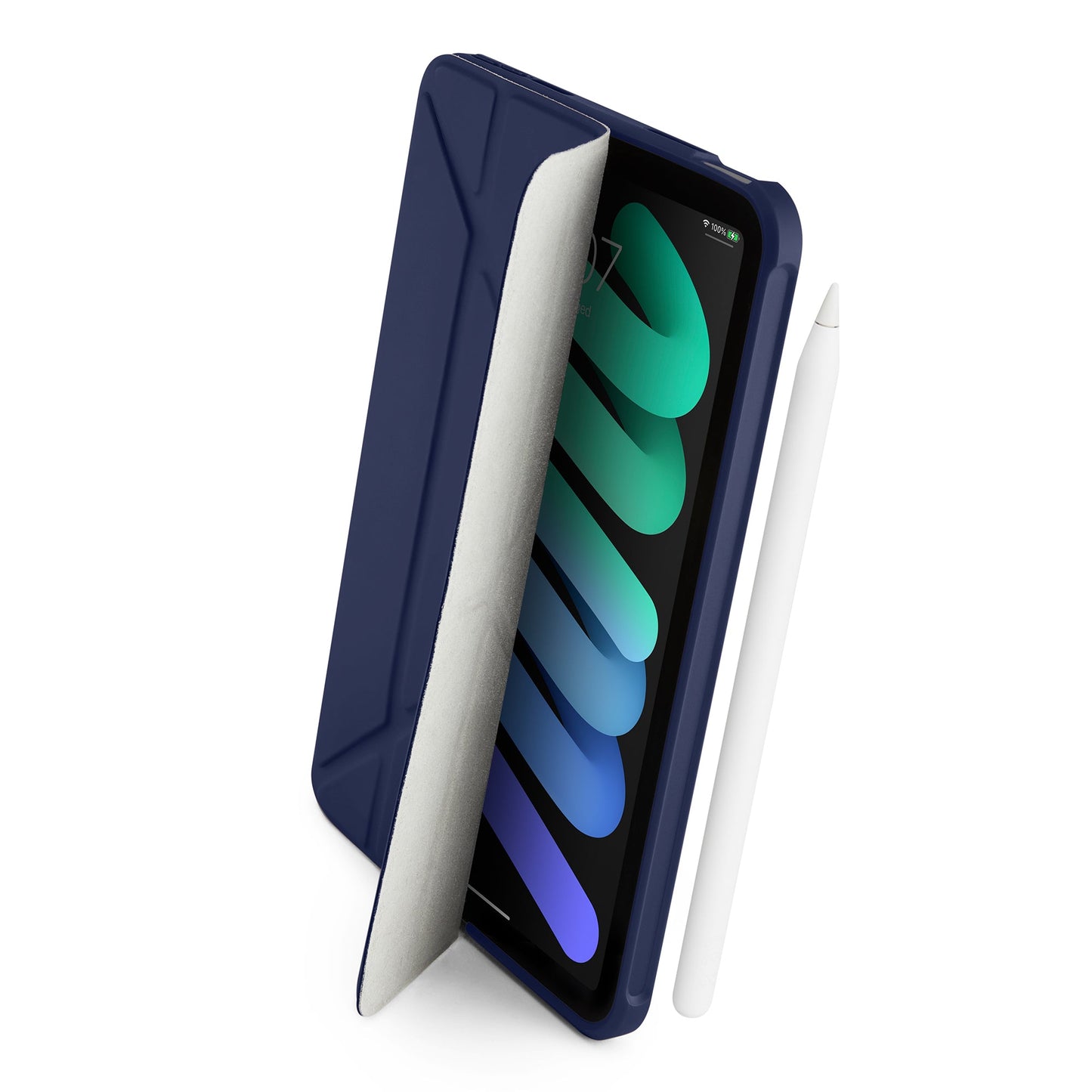 PIPETTO Origami No.1 Case for iPad Mini 6th Gen (2021) - Dark Blue