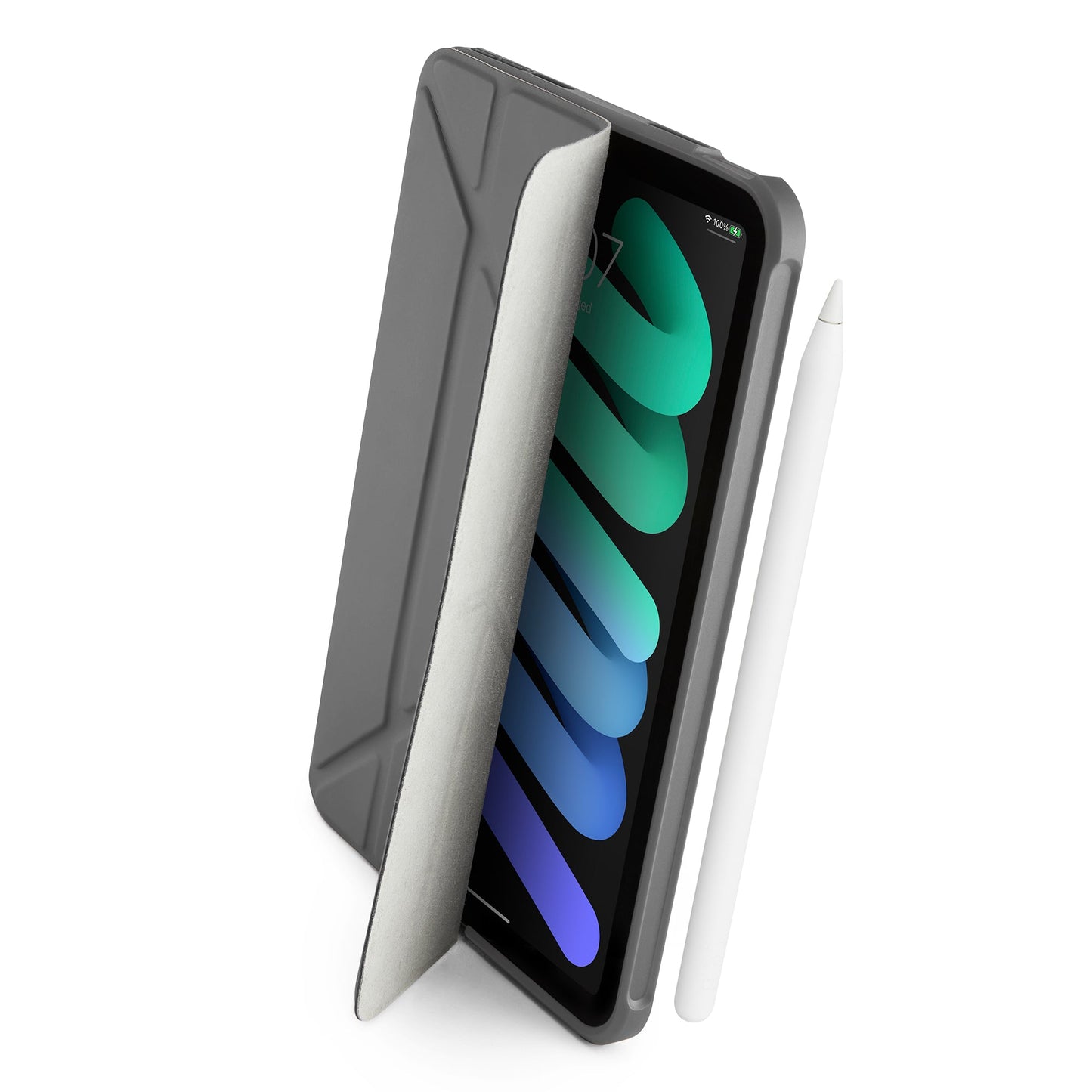 PIPETTO Origami No.1 Case for iPad Mini 6th Gen (2021) - Dark Grey