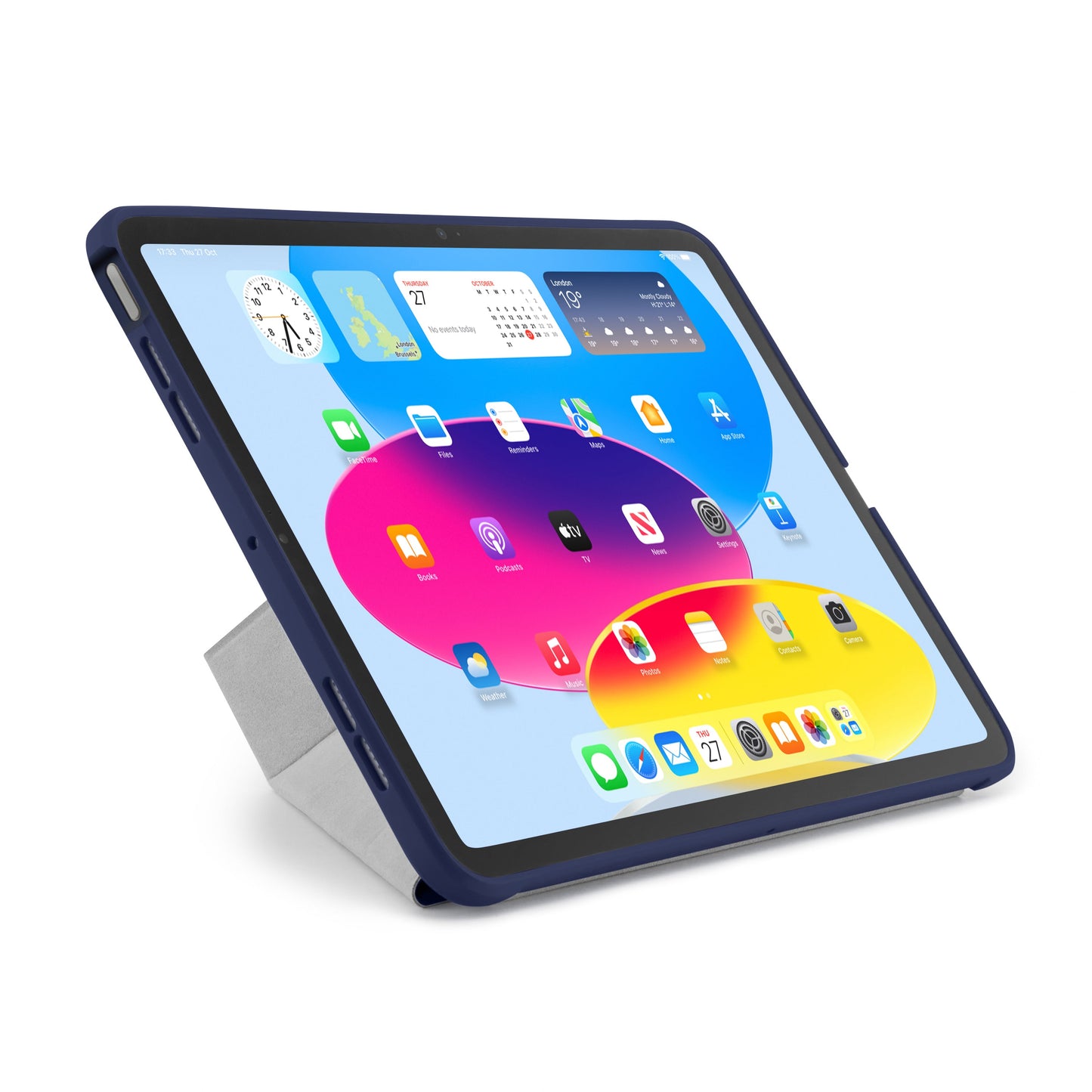 PIPETTO Origami No1 Case for iPad 10th Gen (2022) - Dark Blue