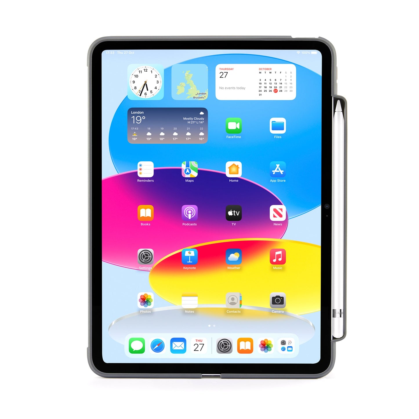 PIPETTO Origami No3 Case for iPad 10th Gen (2022) - Dark Grey