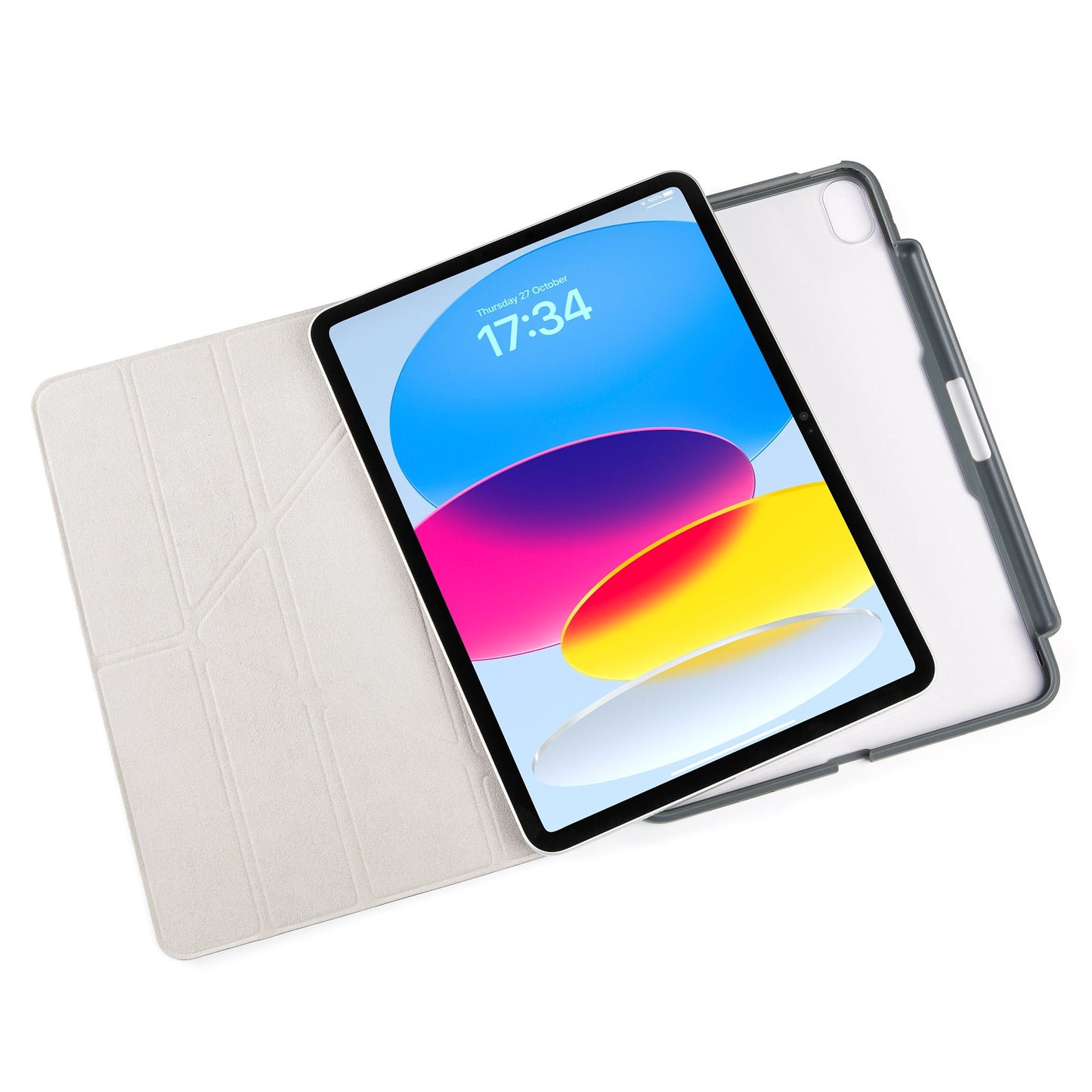 PIPETTO Origami No3 Case for iPad 10th Gen (2022) - Dark Grey