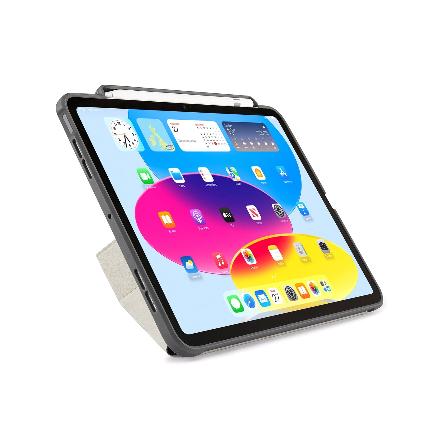 PIPETTO Origami No3 Case for iPad 10th Gen (2022) - Dark Grey