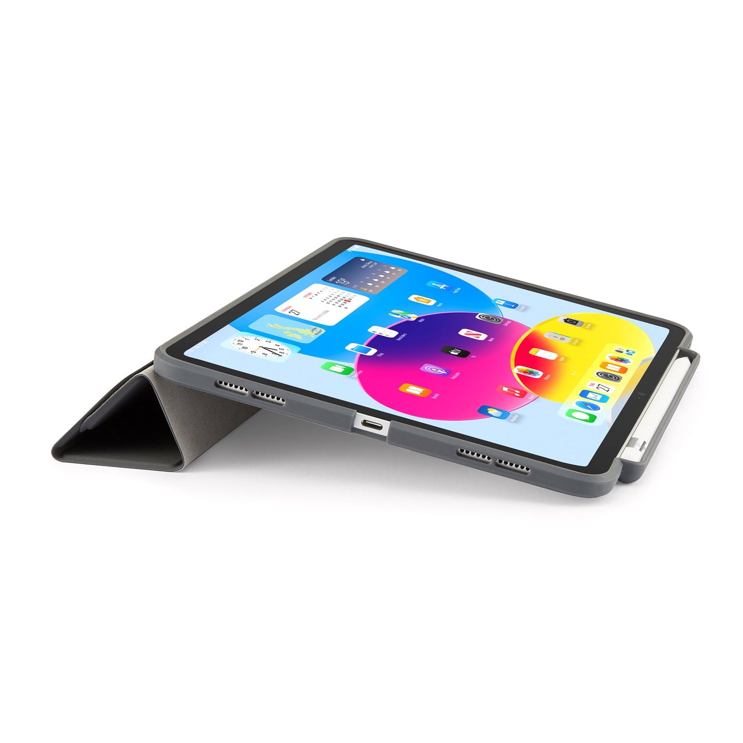 PIPETTO Origami No3 Case for iPad 10th Gen (2022) - Dark Grey