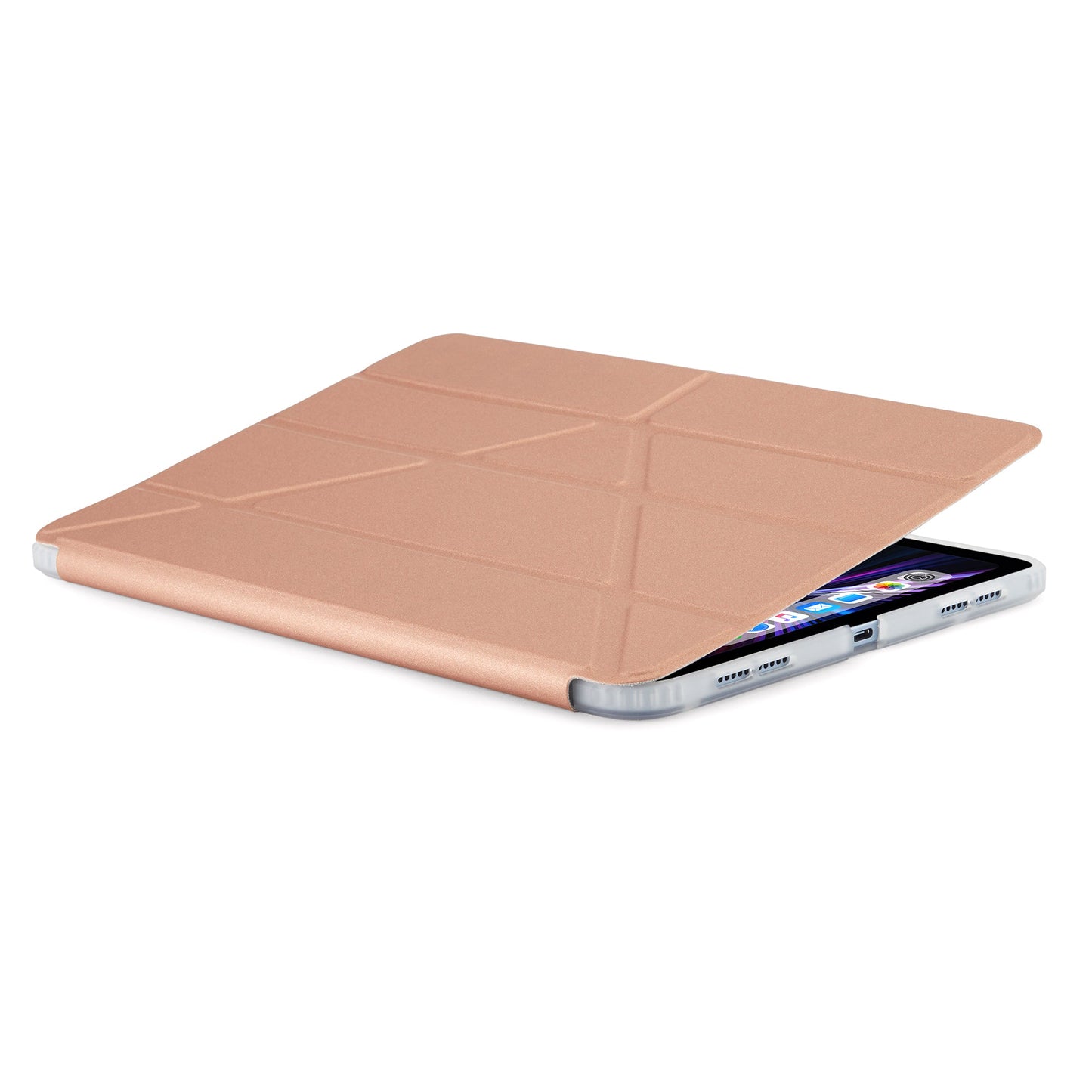PIPETTO Origami No1 Case for iPad Pro 11 1st-4th Gen (2018-2022) - Rose Gold