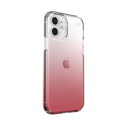 SPECK Presidio Perfect-Clear Ombre Case for iPhone 12 Mini - Clear/Vintage Rose