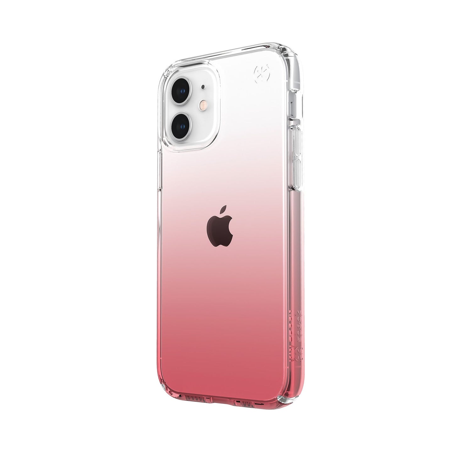SPECK Presidio Perfect-Clear Ombre Case for iPhone 12 Mini - Clear/Vintage Rose