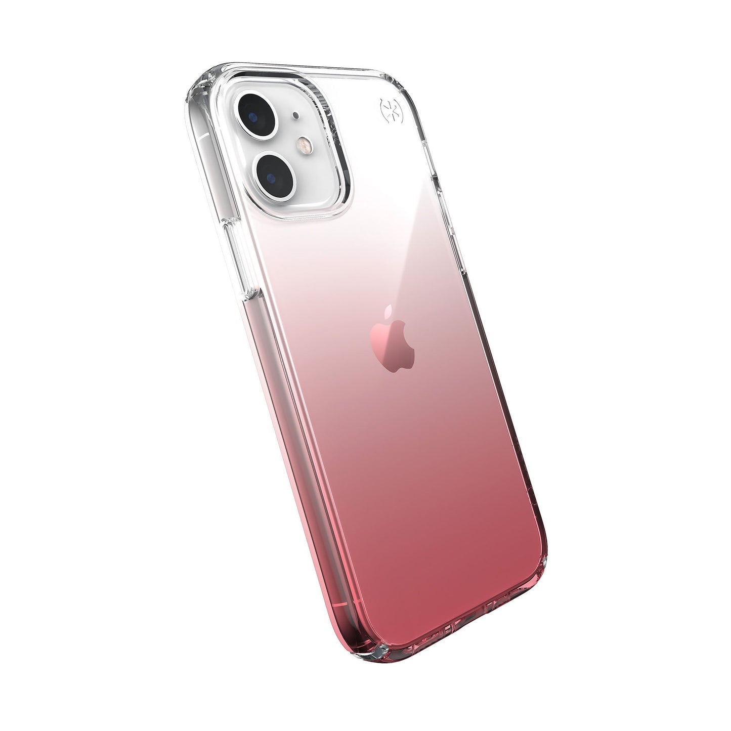 SPECK Presidio Perfect-Clear Ombre Case for iPhone 12 Mini - Clear/Vintage Rose