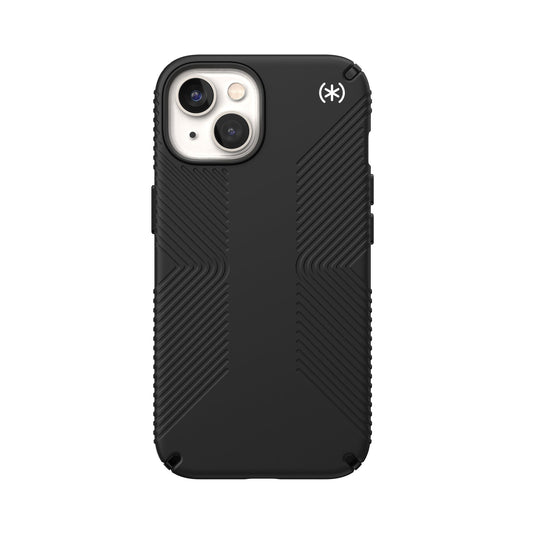 SPECK Presidio2 Grip Case for iPhone 14 - Black/Black/White