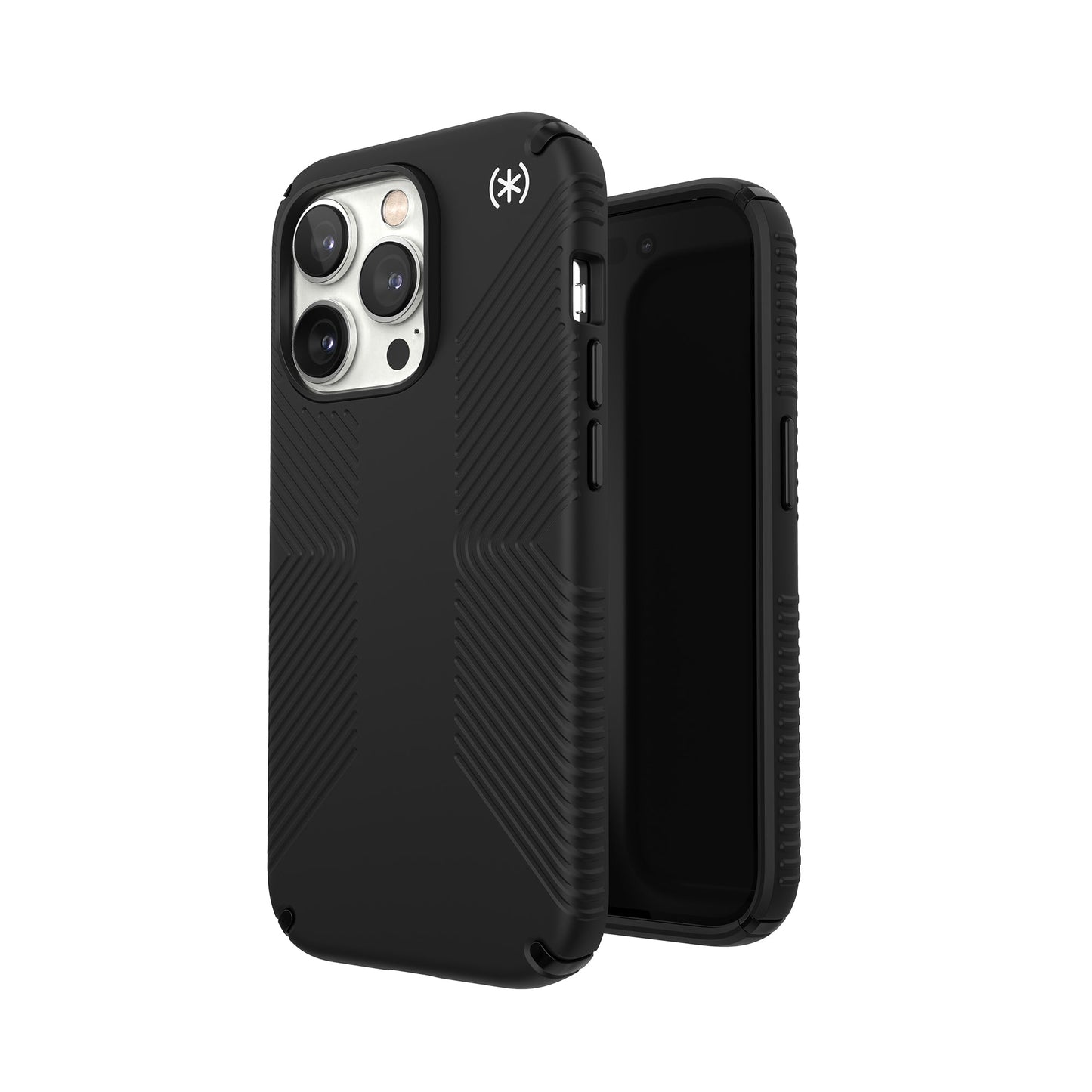 SPECK Presidio2 Grip Case for iPhone 14 Pro - Black/Black/White