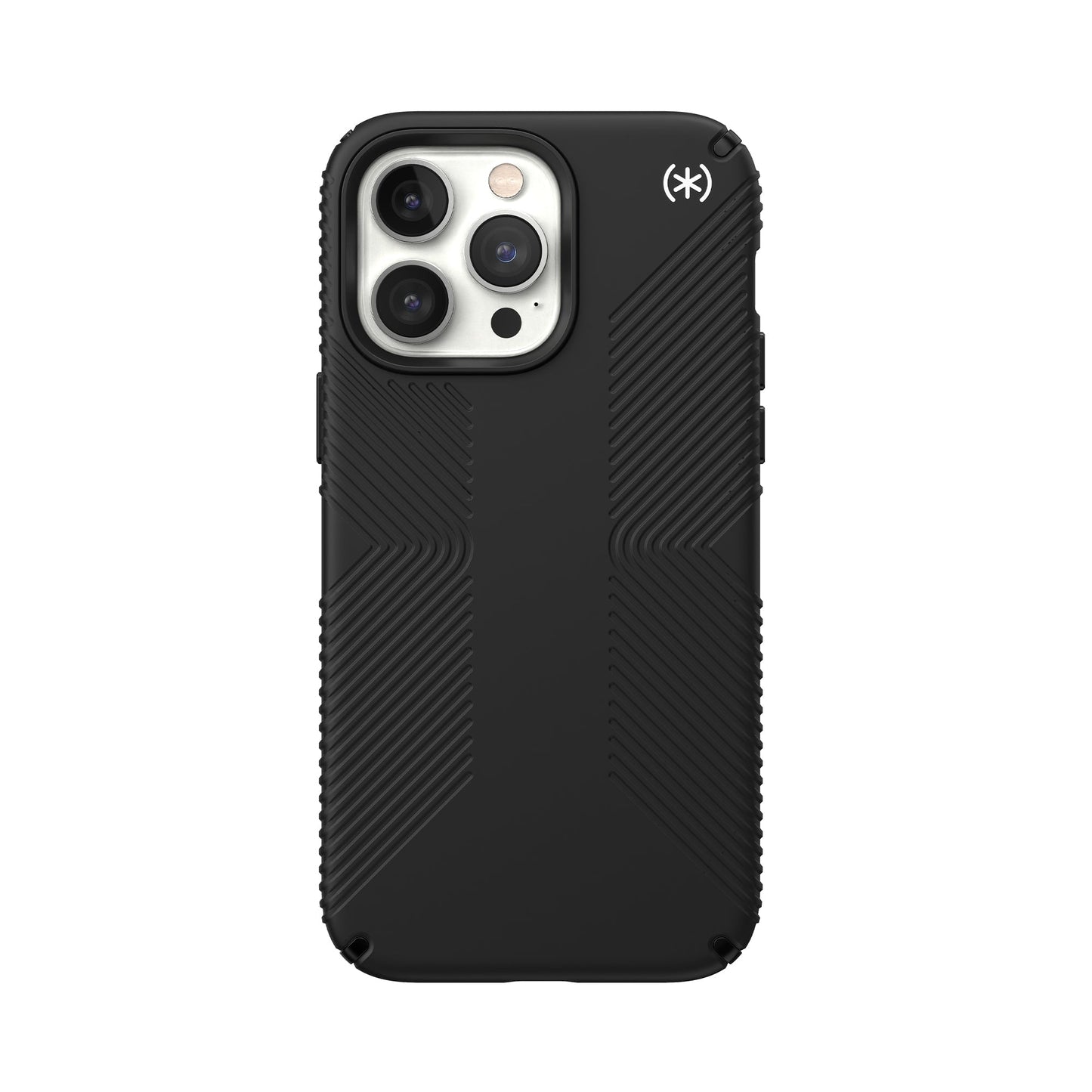 SPECK Presidio2 Grip Case for iPhone 14 Pro Max - Black/Black/White