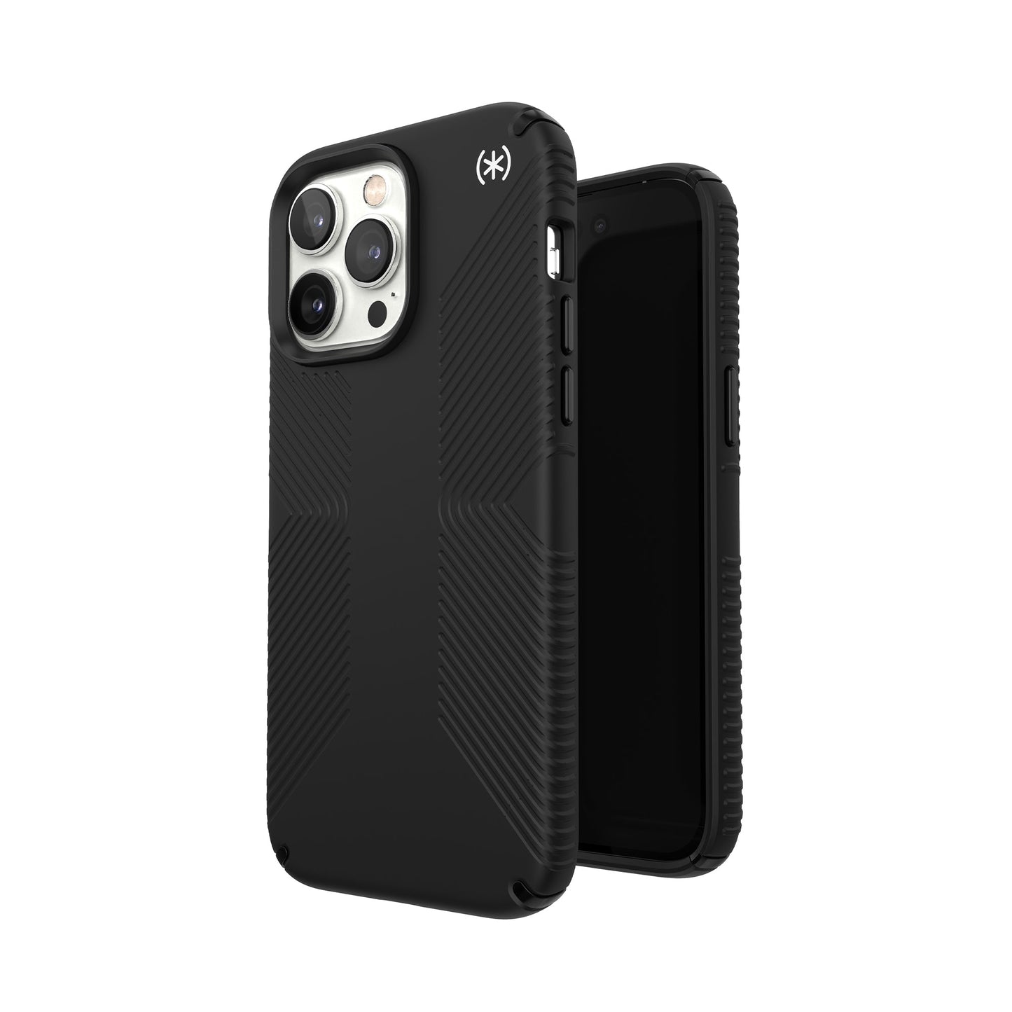 SPECK Presidio2 Grip Case for iPhone 14 Pro Max - Black/Black/White