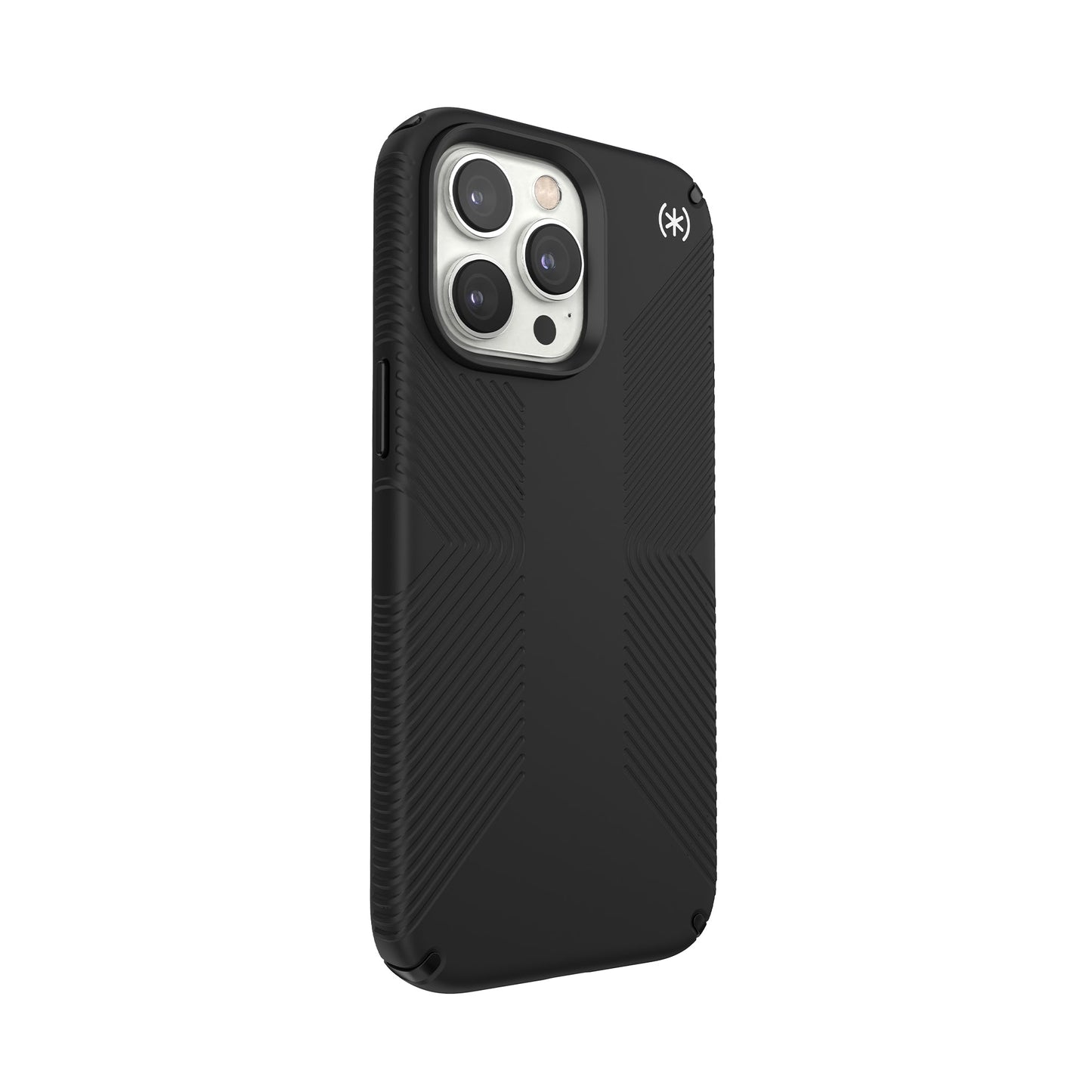 SPECK Presidio2 Grip Case for iPhone 14 Pro Max - Black/Black/White