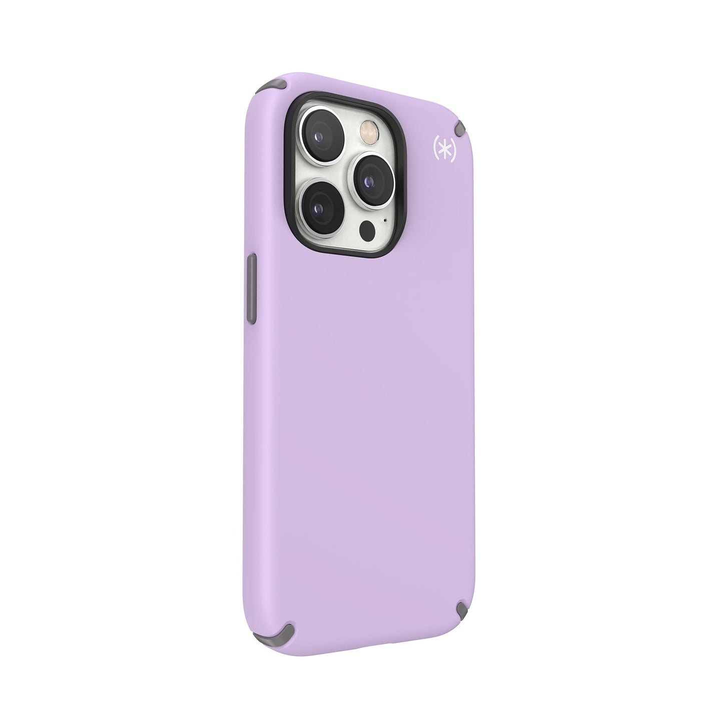 SPECK Presidio2 Pro Case for iPhone 14 Pro - Spring Purple/Cloudy Grey/White