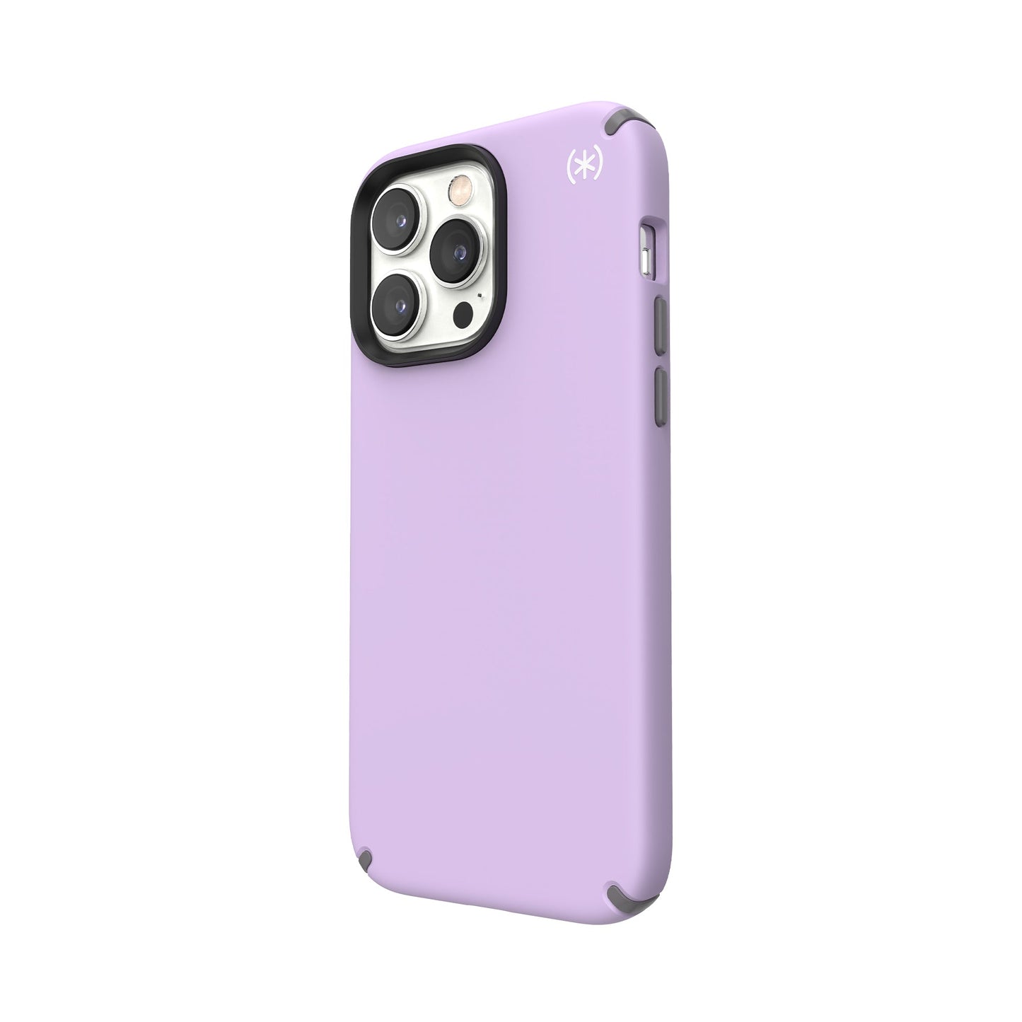 SPECK Presidio2 Pro Case for iPhone 14 Pro Max - Spring Purple/Cloudy Grey/White