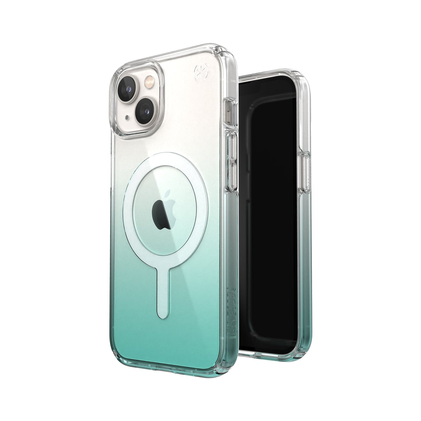 SPECK Presidio Perfect-Clear Ombre with MagSafe for iPhone 14 - Fantasy Teal Fade
