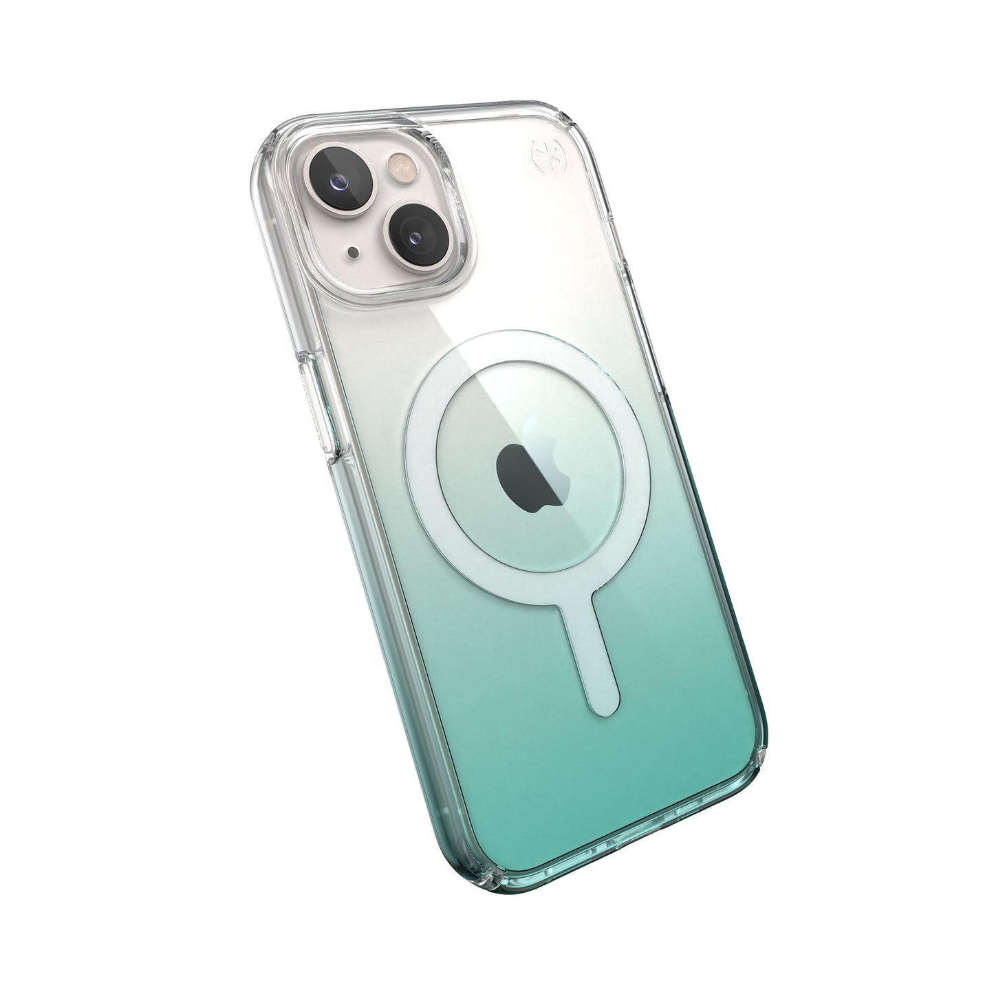SPECK Presidio Perfect-Clear Ombre with MagSafe for iPhone 14 - Fantasy Teal Fade